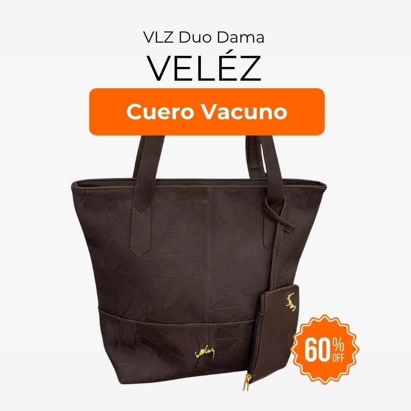 VLZ Duo Dama -  Morral de Cuero Hecho a Mano - Pago Contra Entrega
