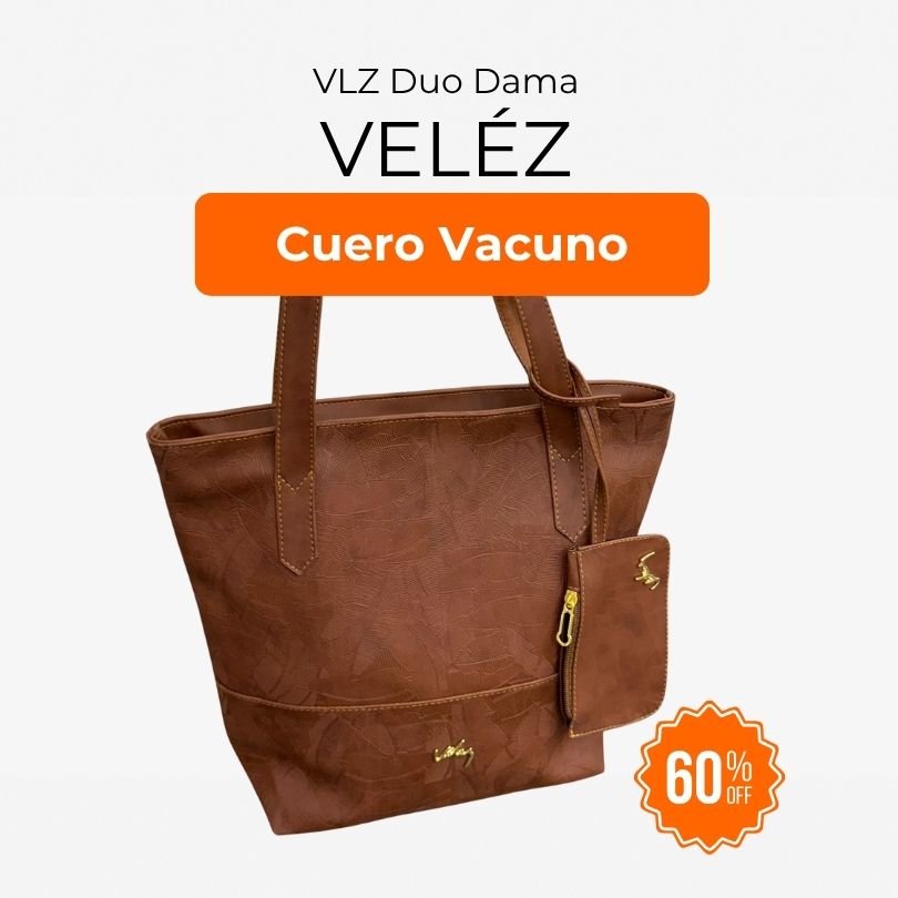 VLZ Duo Dama -  Morral de Cuero Hecho a Mano - Pago Contra Entrega