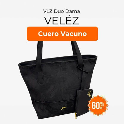 VLZ Duo Dama -  Morral de Cuero Hecho a Mano - Pago Contra Entrega