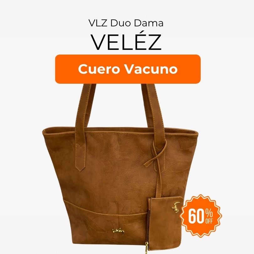 VLZ Duo Dama -  Morral de Cuero Hecho a Mano - Pago Contra Entrega