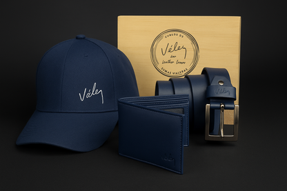 Trio VLZ Cartera + Cinturón + Gorra el regalo perfecto