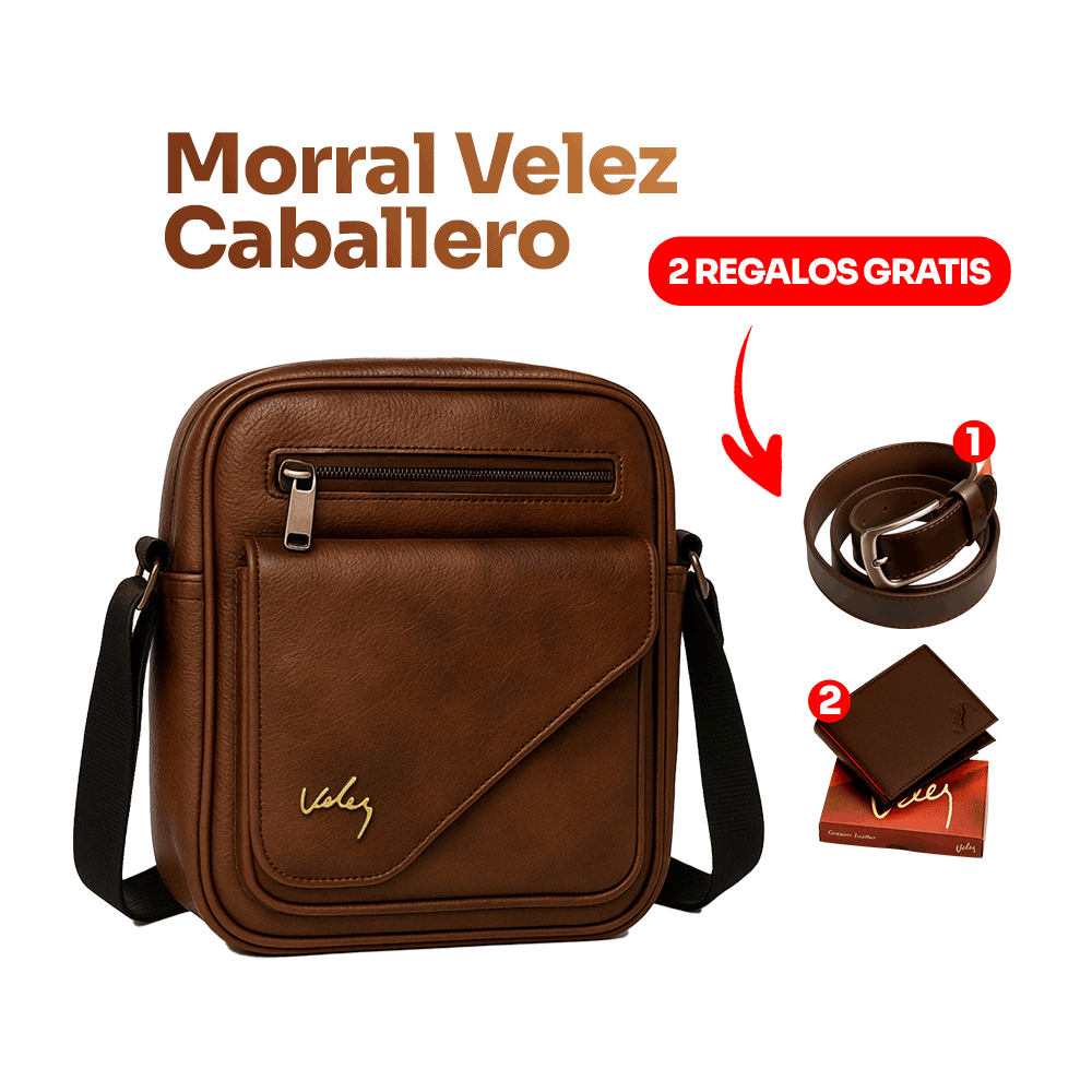 Combo VLZ Explorador: Morral + Cinto + Billetera – Solo para Hombres con Estilo II