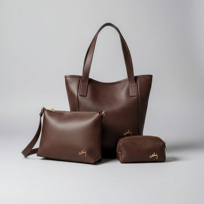 Trío de Lujo VLZ MUSA - Morral de Cuero Hecho a Mano - Pago Contra Entrega