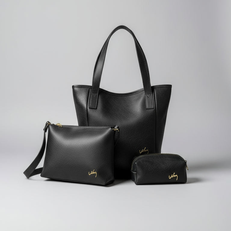 Trío de Lujo VLZ MUSA - Morral de Cuero Hecho a Mano - Pago Contra Entrega